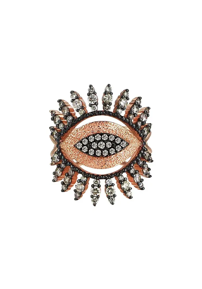 Bague 10th Eye Diamants Champagne