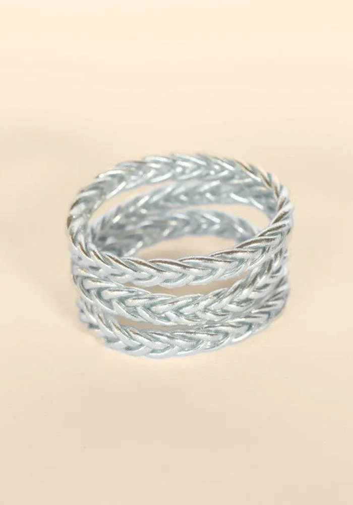 Jonc "Kumali Braided" Silver