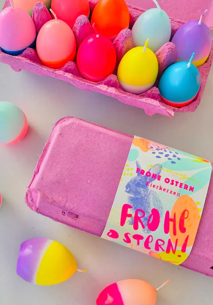 Boîte 10 Bougies Œufs Fluo – Image 3