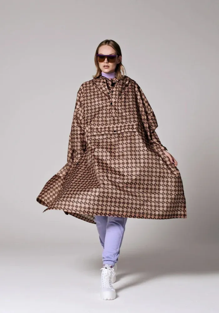 Poncho De Pluie Damier