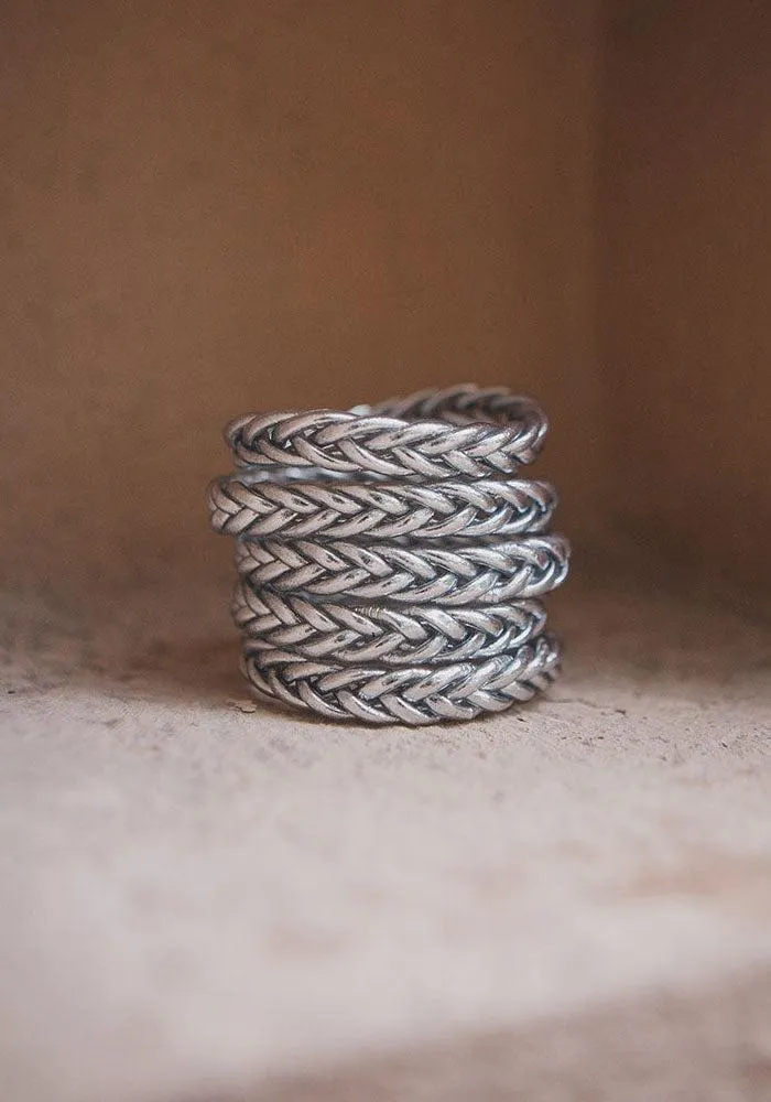 Jonc "Kumali Braided" Silver – Image 2