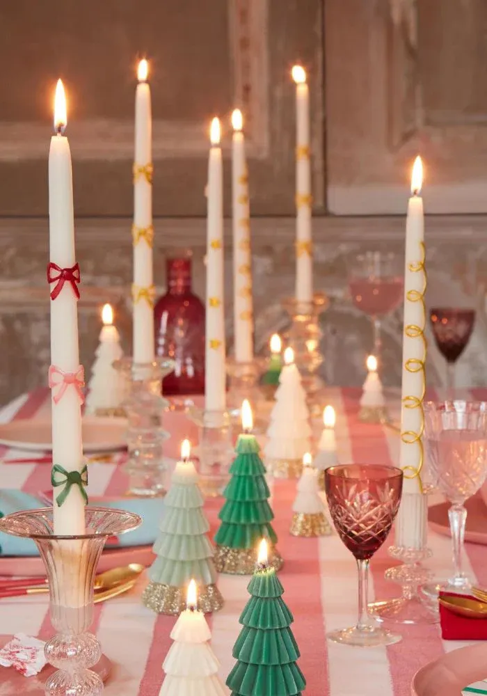 Boite De 2 Bougies Cierges Avec Etoiles Dorées – Image 3