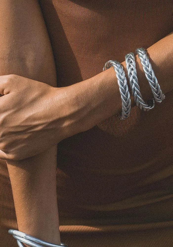 Jonc "Kumali Braided" Silver – Image 4