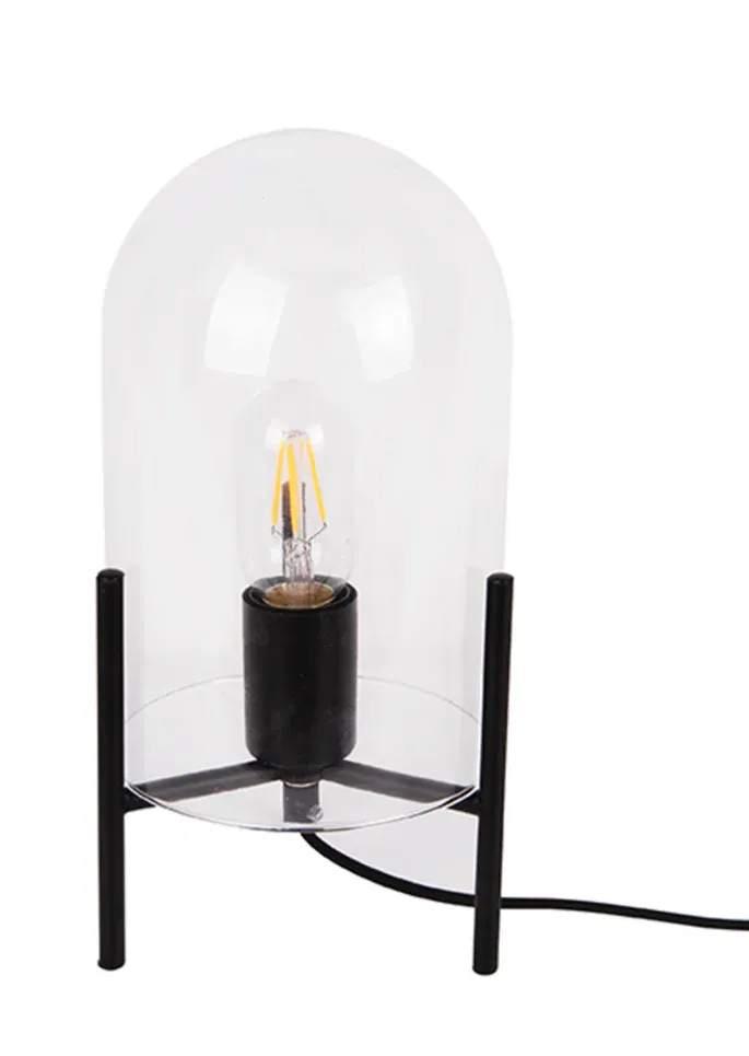 Lampe Glass Bell Noire