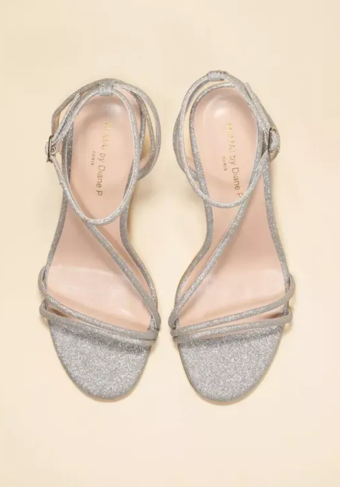 Sandales Cagliari Paillettes Silver – Image 4