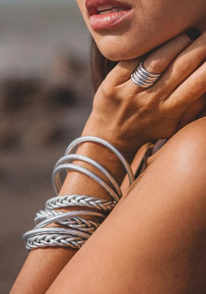 Jonc "Kumali Braided" Silver – Image 3