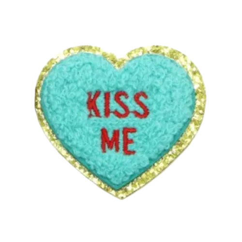 Patch Thermocollant Coeur À Message Kiss Me – Image 2