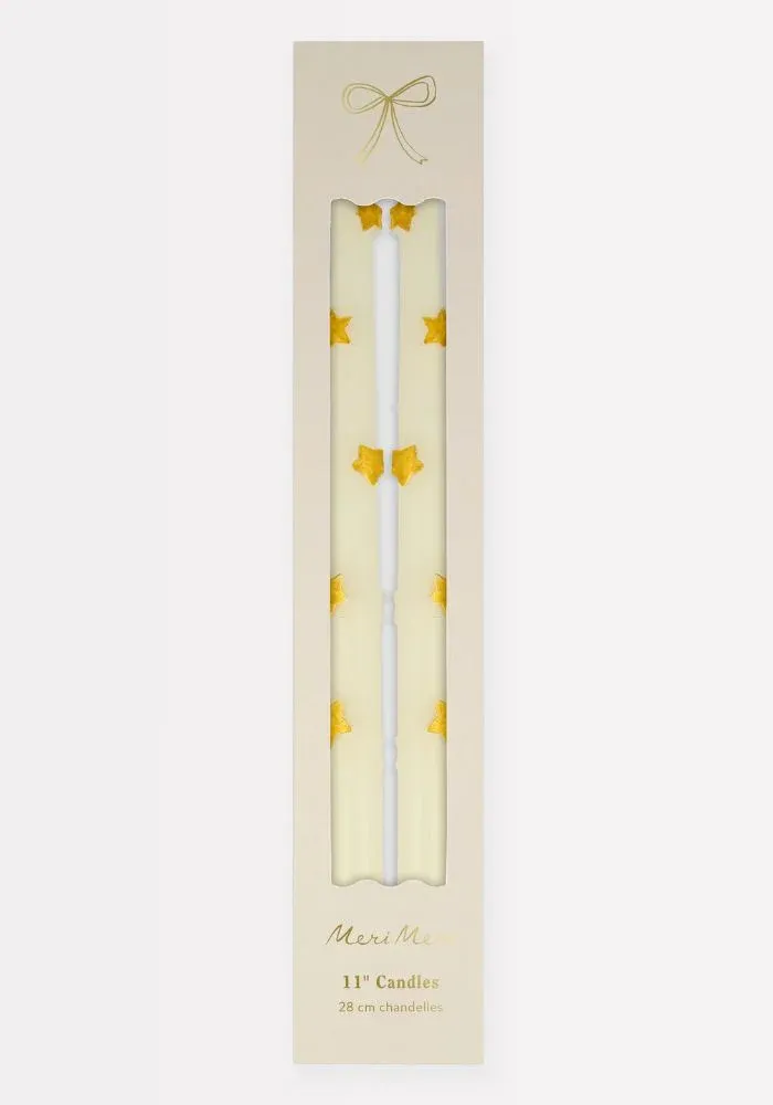 Boite De 2 Bougies Cierges Avec Etoiles Dorées – Image 5