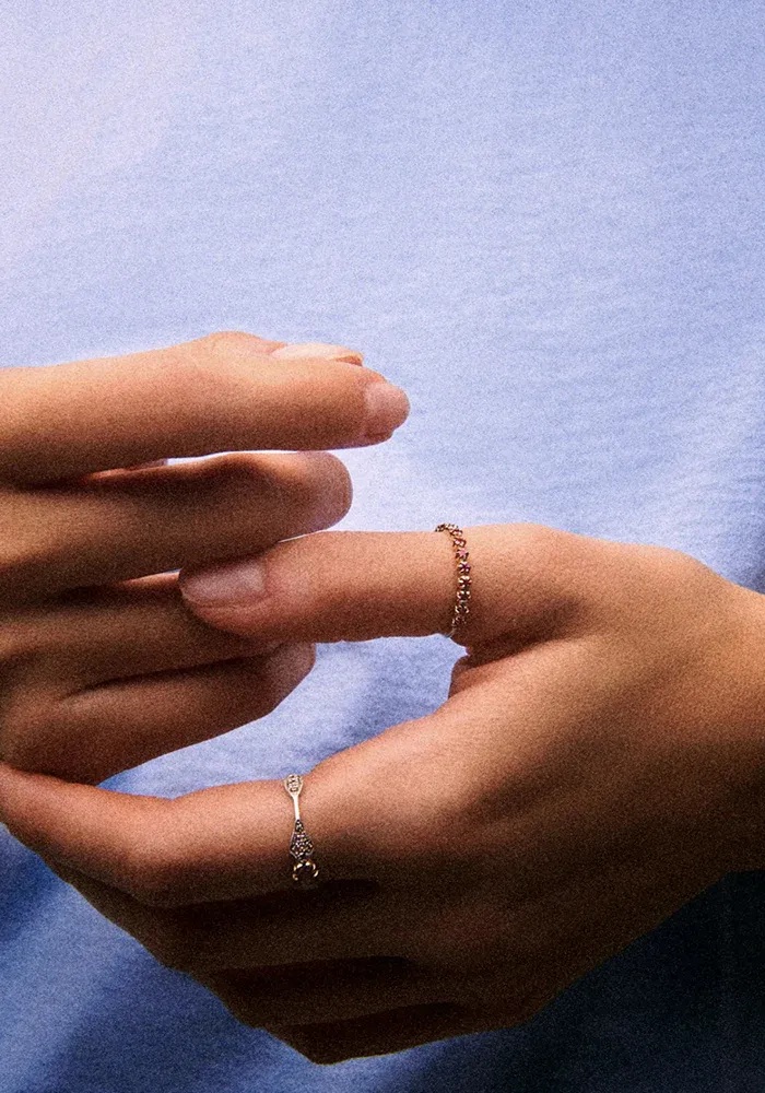 Bague Adèle N°1 Saphir Rose – Image 2