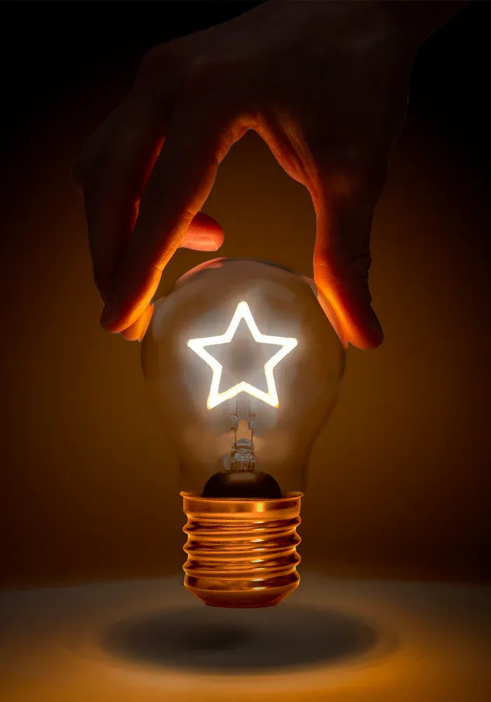 Ampoule Sans Fil Étoile