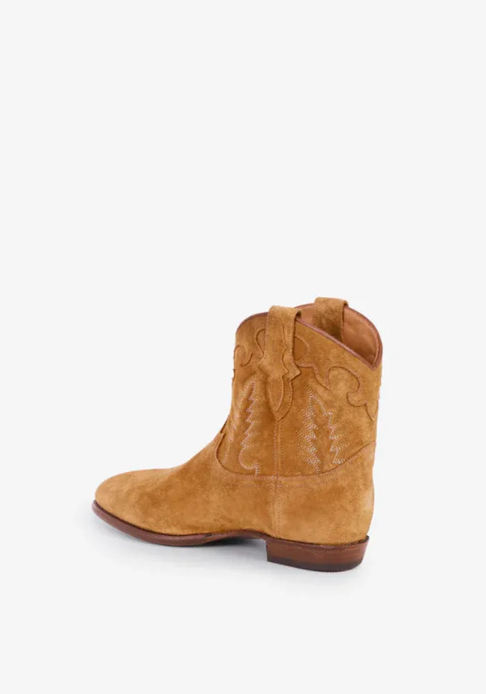 Bottines Early Midnight Suede Ambre – Image 4