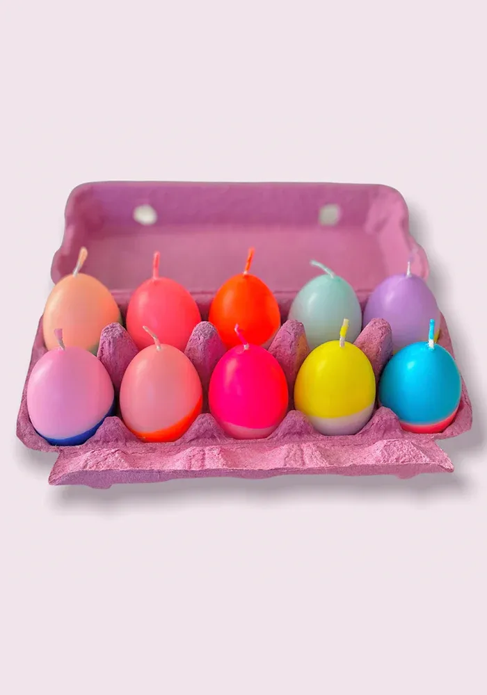 Boîte 10 Bougies Œufs Fluo – Image 2
