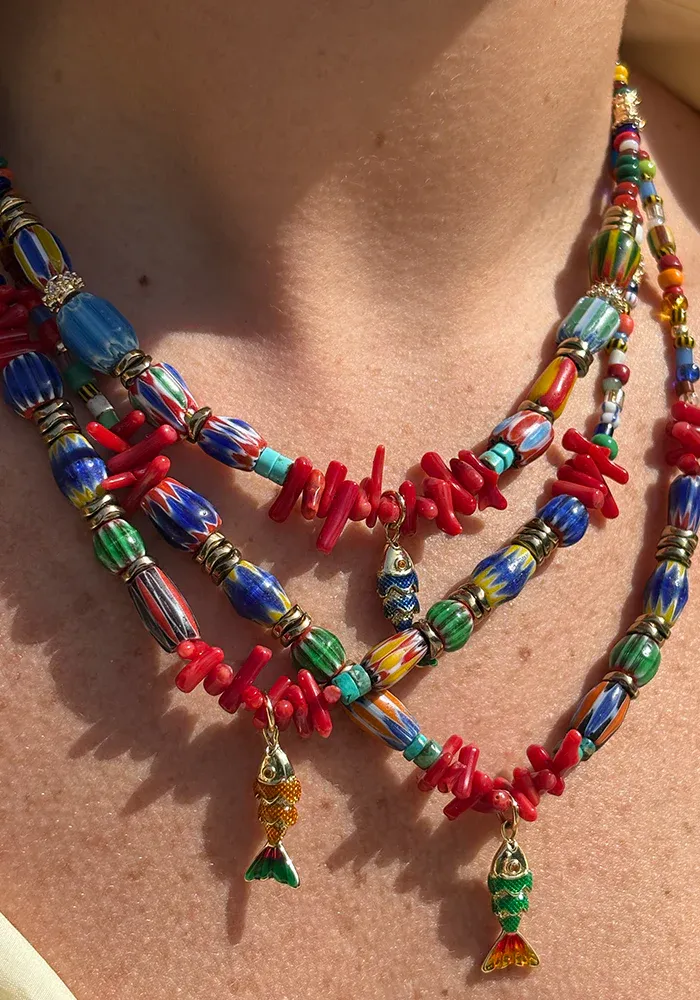 Collier Martia Poisson Bleu – Image 3