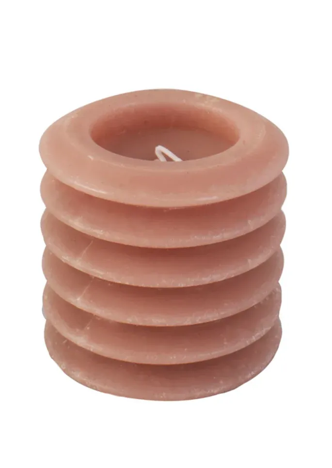 Bougie « Pillar Layered Circles »