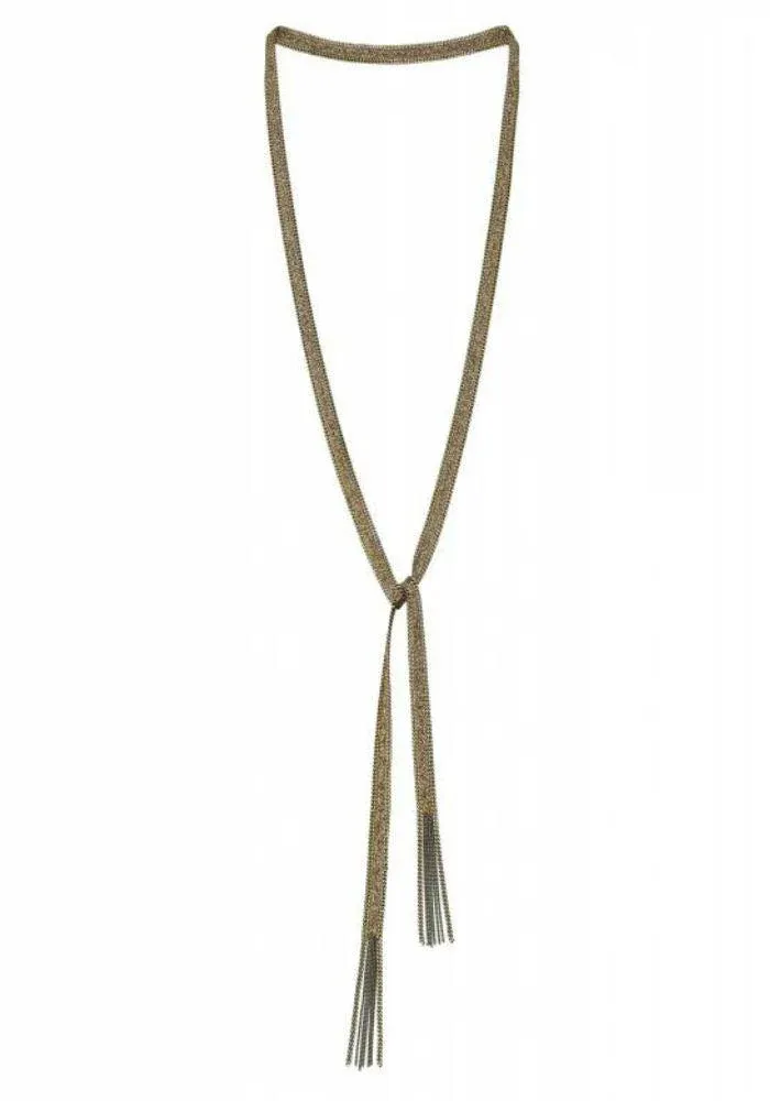 Sautoir Cravatte Kaki