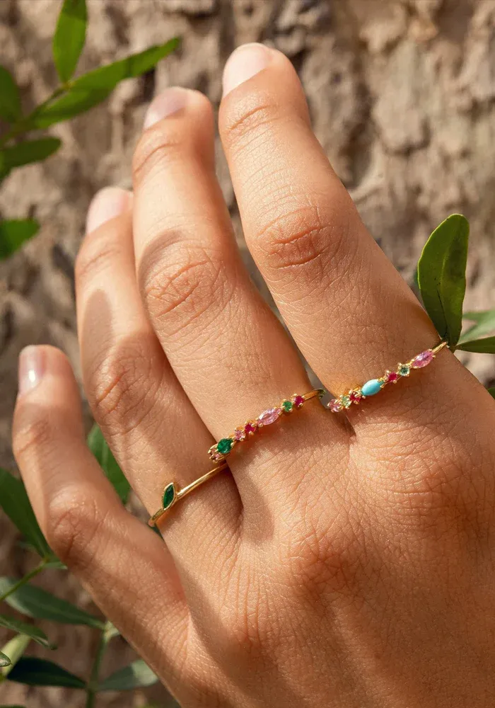 Bague Gaia 2 Rouge – Image 2