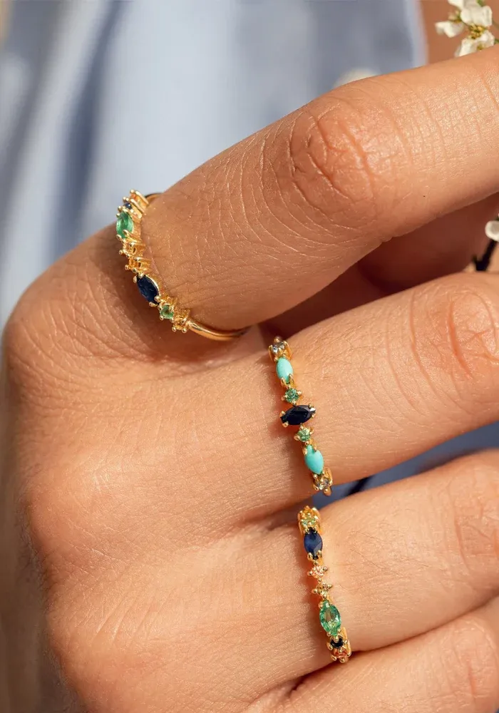 Bague Gaia 2 Verte – Image 2