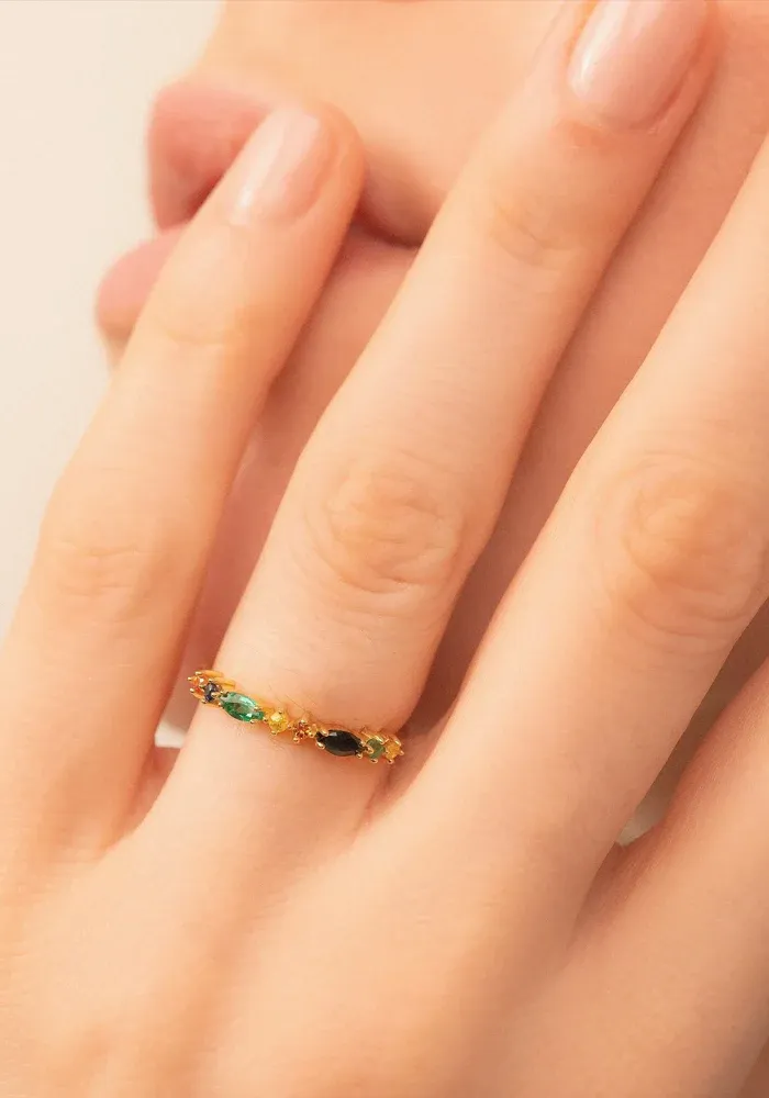 Bague Gaia 2 Verte – Image 5