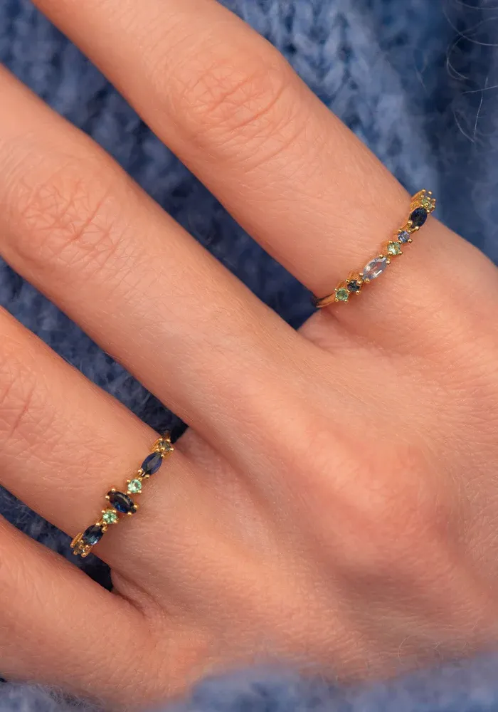 Bague Gaia 5 Bleue – Image 3