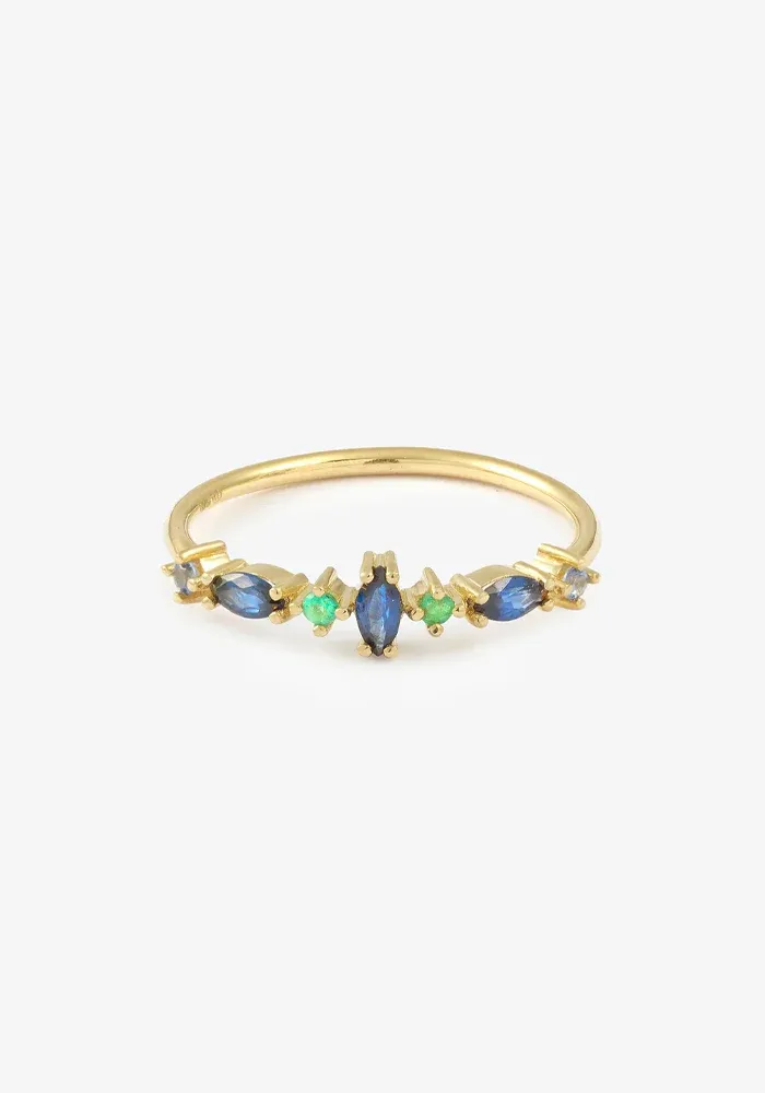 Bague Gaia 5 Bleue