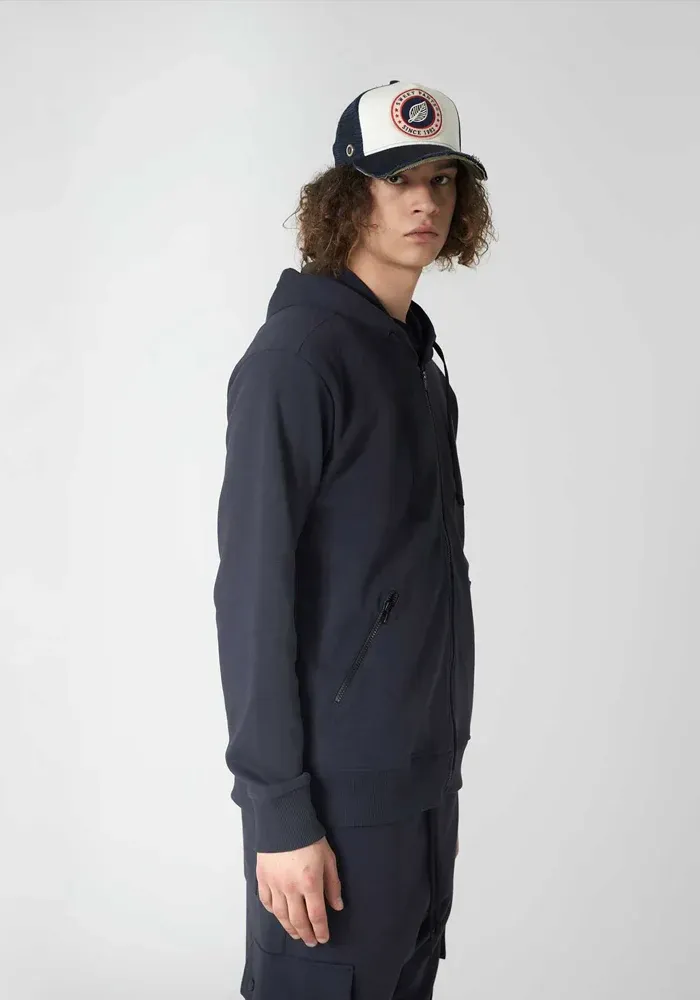 Sweat Hoodie Zip 23 Navy – Image 5