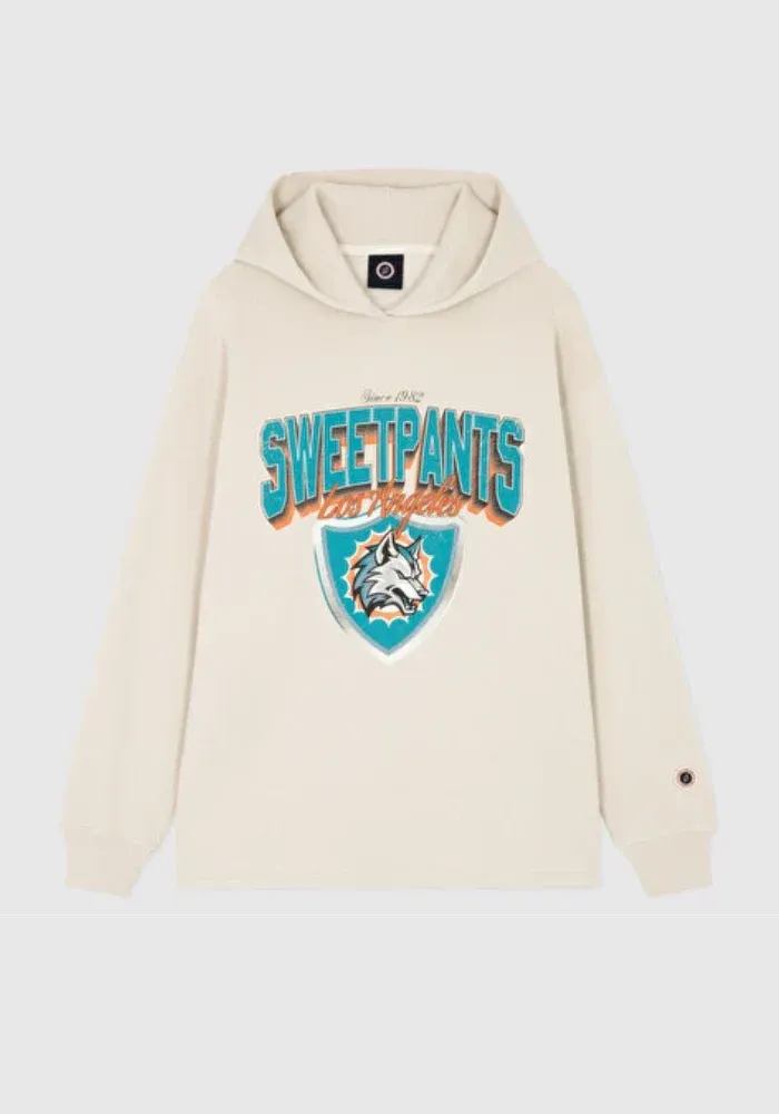 Sweat Los Angeles Hoodie Cream
