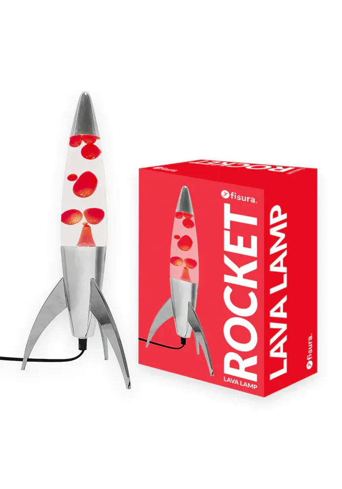 Lampe À Lave Rocket Rouge