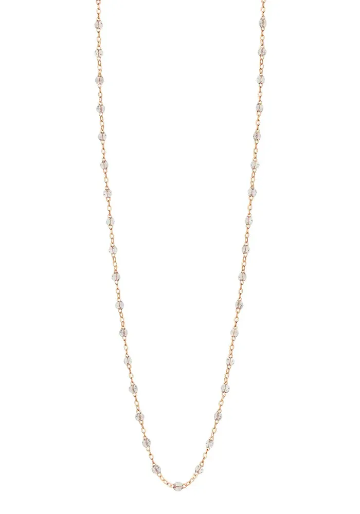 Sautoir Classique Gigi Or Rose Et Résines Sparkle 86cm