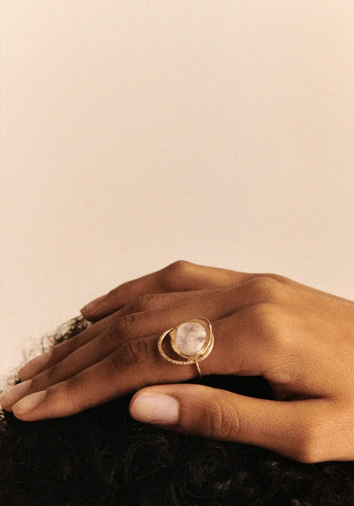 Bague Gaïa Moonstone – Image 2