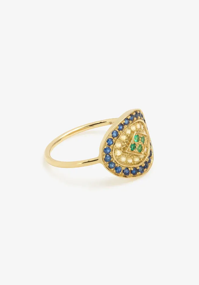 Bague Athena 1 Bleue – Image 3