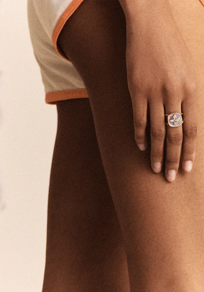 Bague Bowie N°2 Pierre De Lune – Image 2