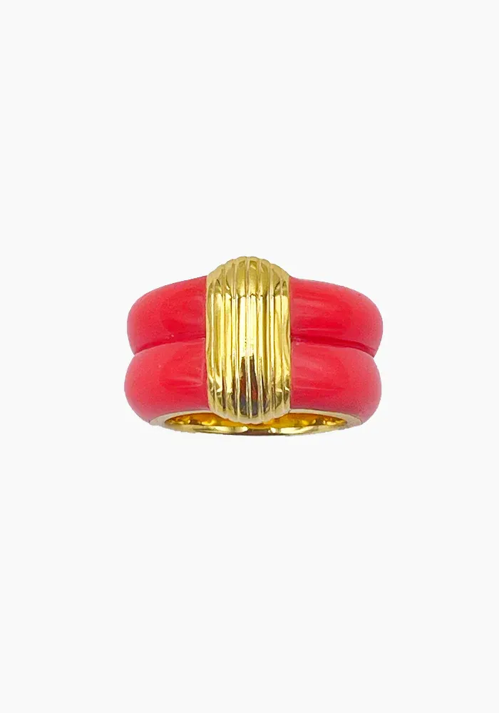 Bague Katt Corail Fluo Exclu Blush