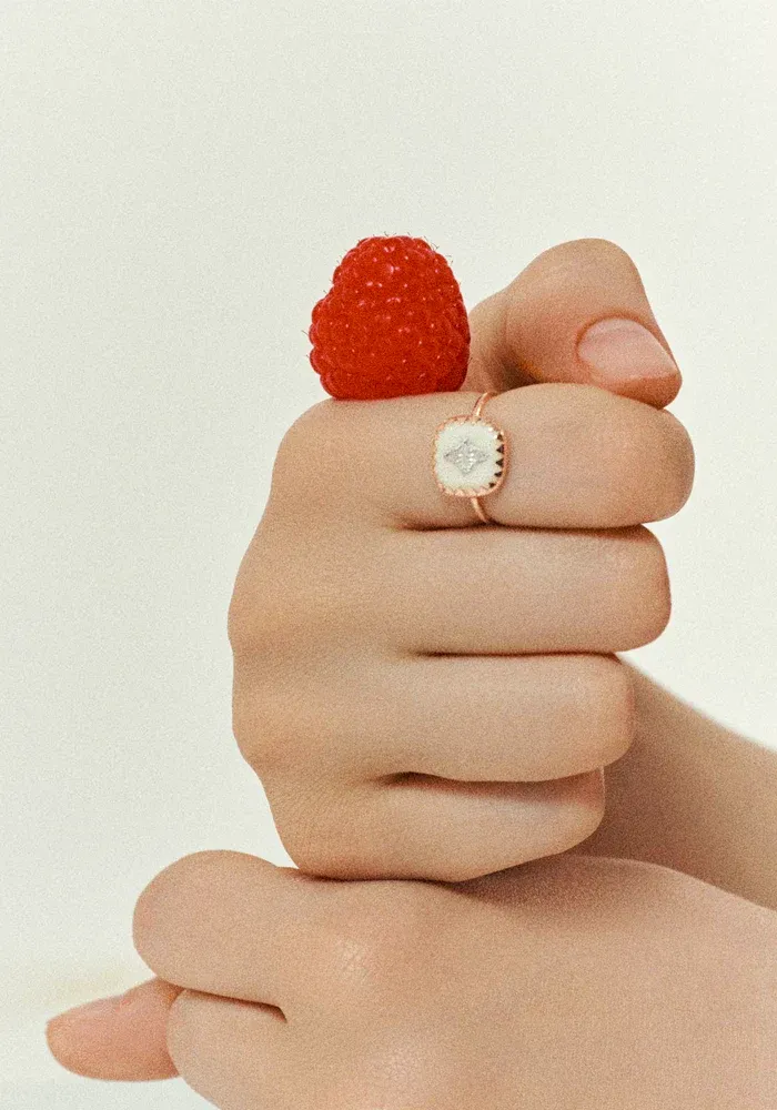 Bague Pierrot Blanc – Image 3