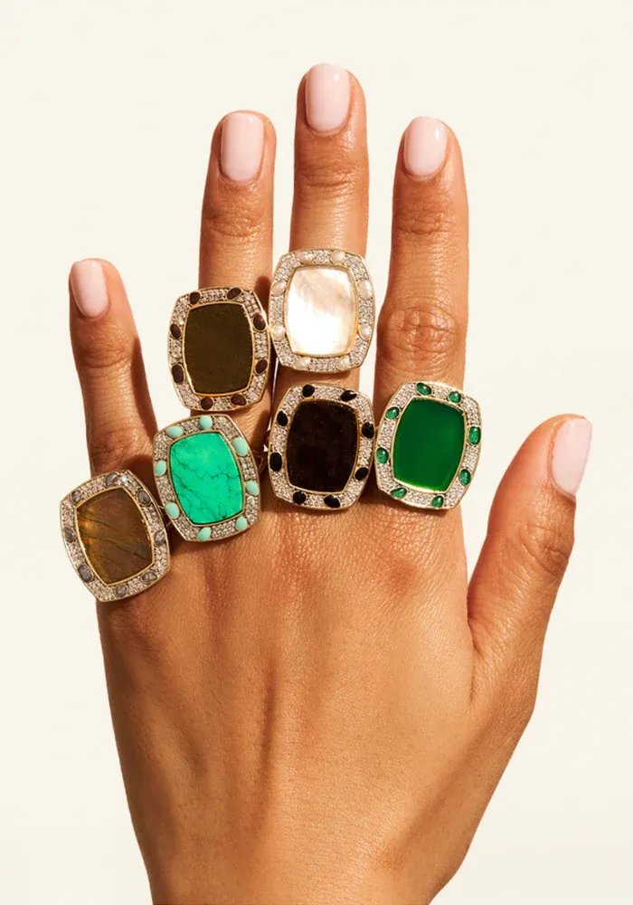 Bague Ranee Onyx Texturée – Image 3