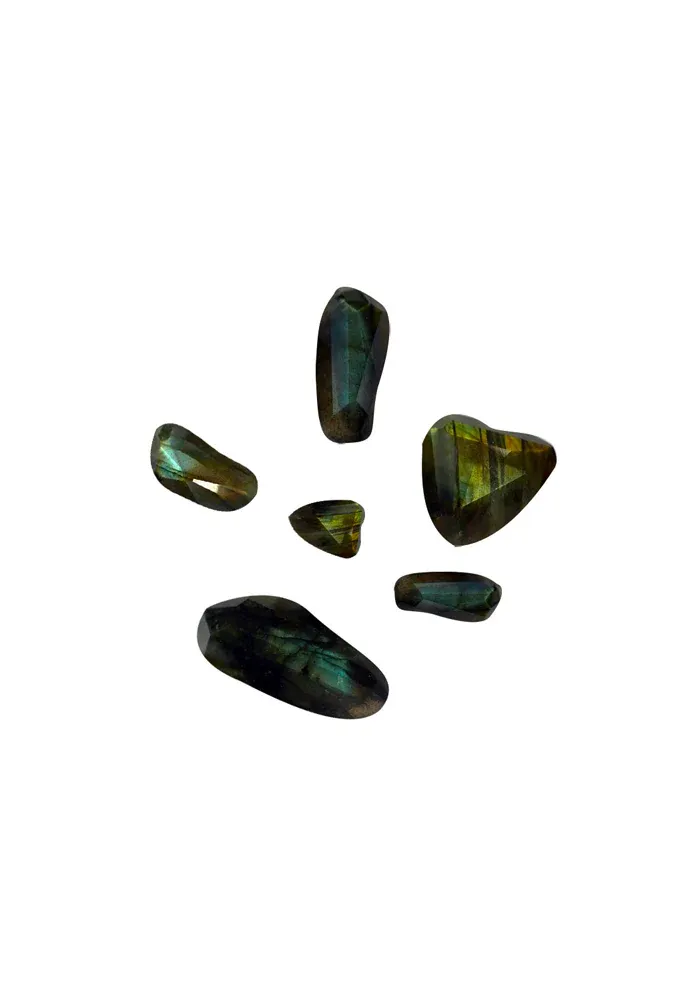 Bougie "Ma Lumière Me Protège" Labradorite Petit Modèle – Image 2