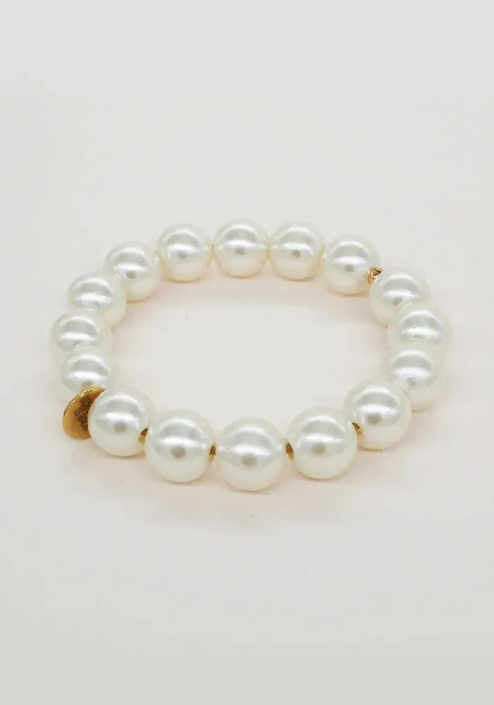 Bichou Bracelet-Chouchou Perles Nacrées – Image 2