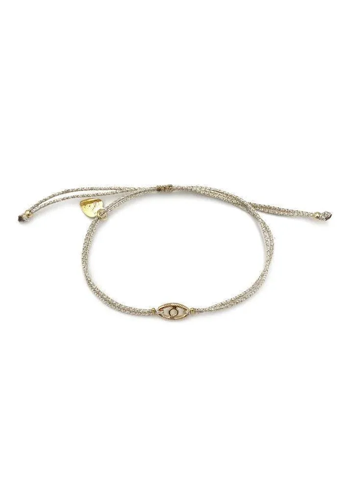 Bracelet Eyes Grand Modèle En Corde De Guitare Sur Cordon – Image 4