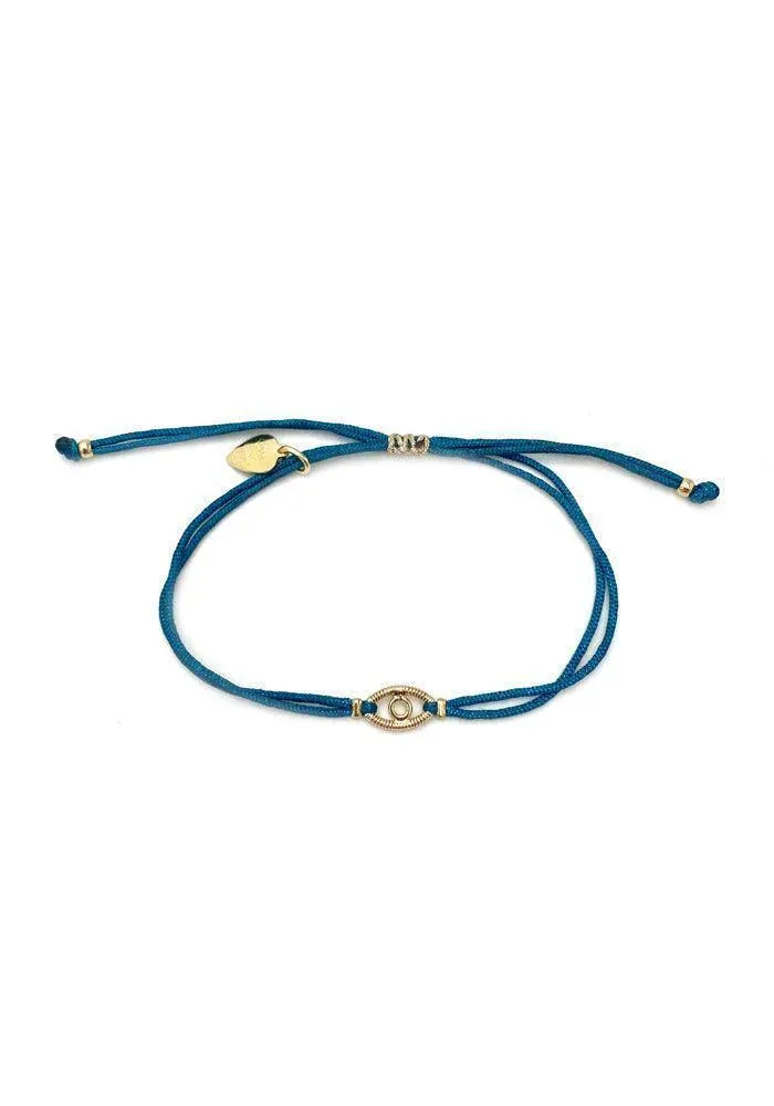 Bracelet Eyes Grand Modèle En Corde De Guitare Sur Cordon – Image 6