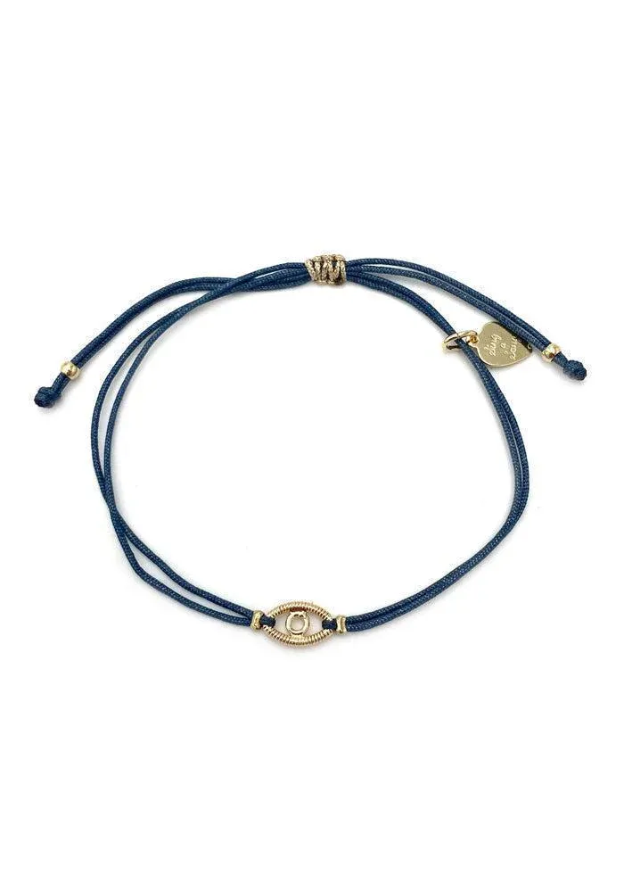 Bracelet Eyes Grand Modèle En Corde De Guitare Sur Cordon – Image 7