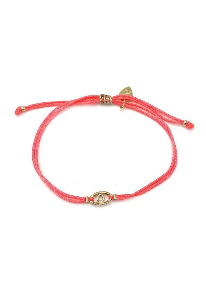 Bracelet Eyes Grand Modèle En Corde De Guitare Sur Cordon – Image 8