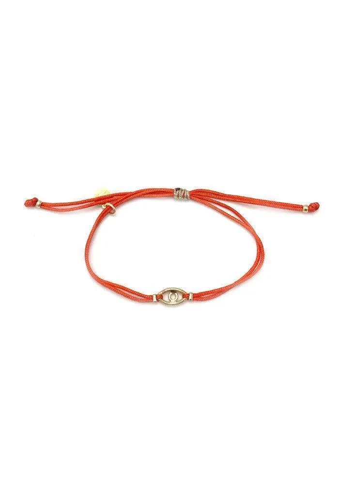 Bracelet Eyes Grand Modèle En Corde De Guitare Sur Cordon – Image 3