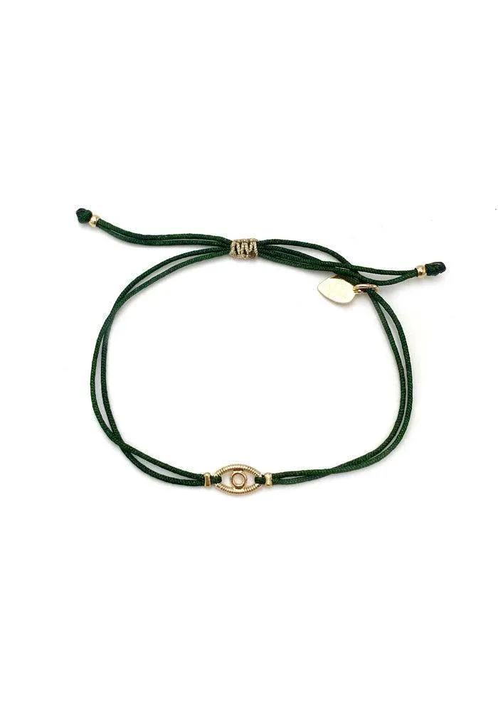 Bracelet Eyes Grand Modèle En Corde De Guitare Sur Cordon – Image 2