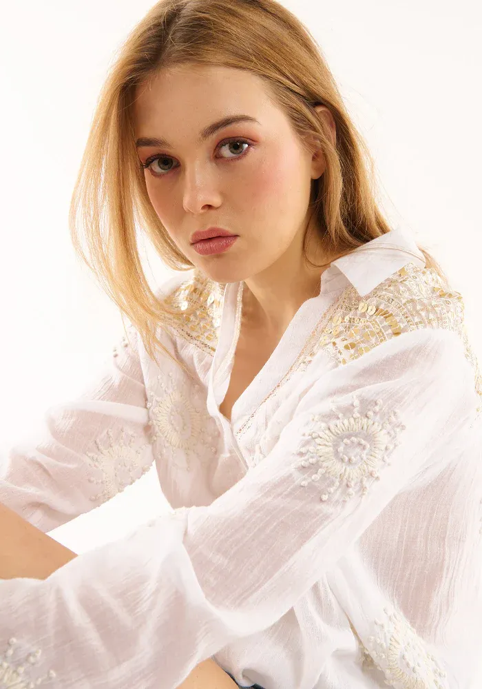 Chemise Lydie Blanche – Image 4