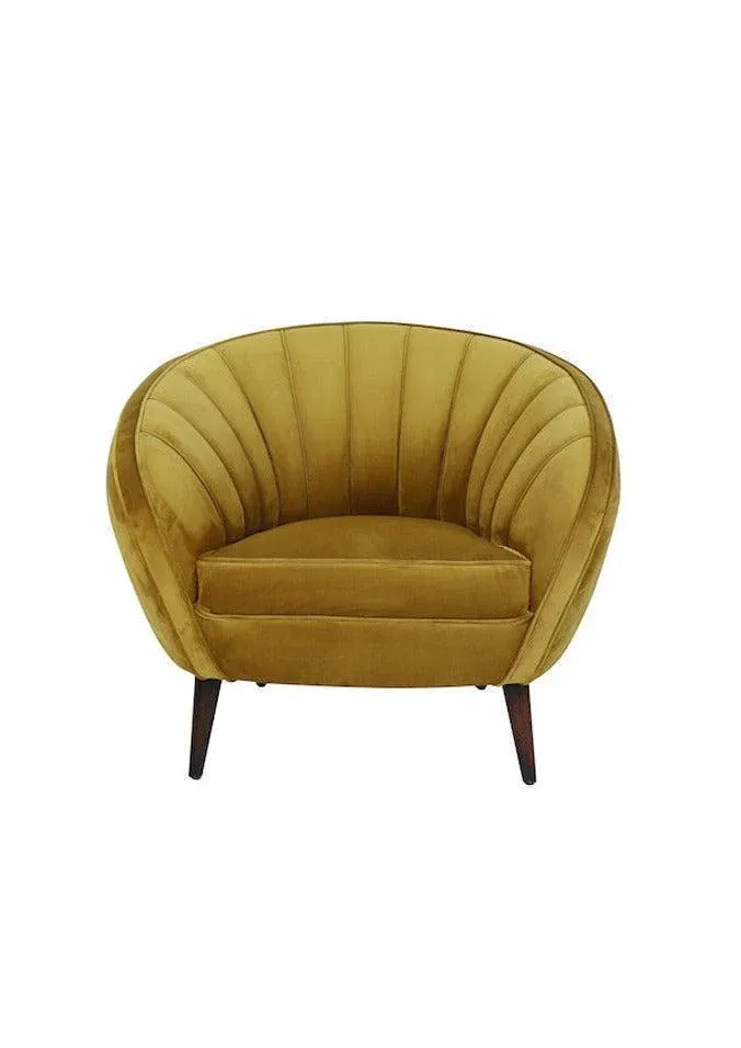 Fauteuil Almond En Velours