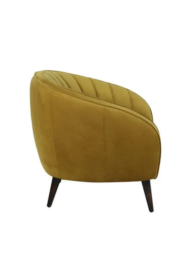 Fauteuil Almond En Velours – Image 2