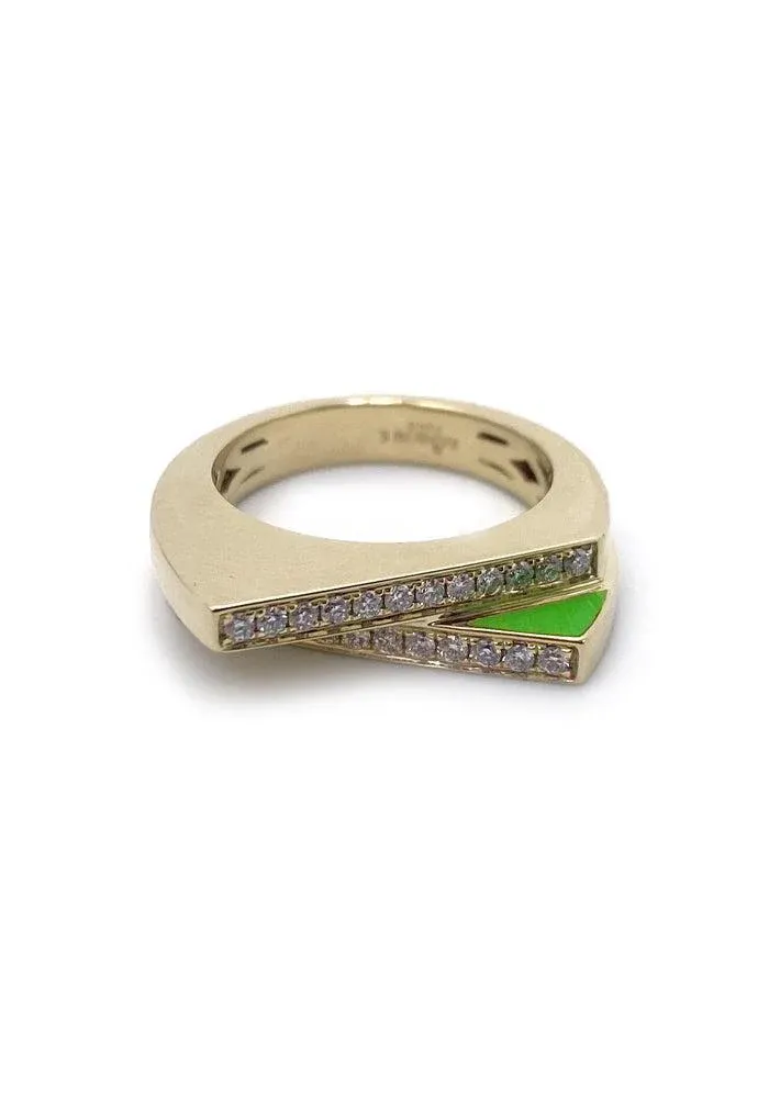 Bague Handcuff Vert – Image 4