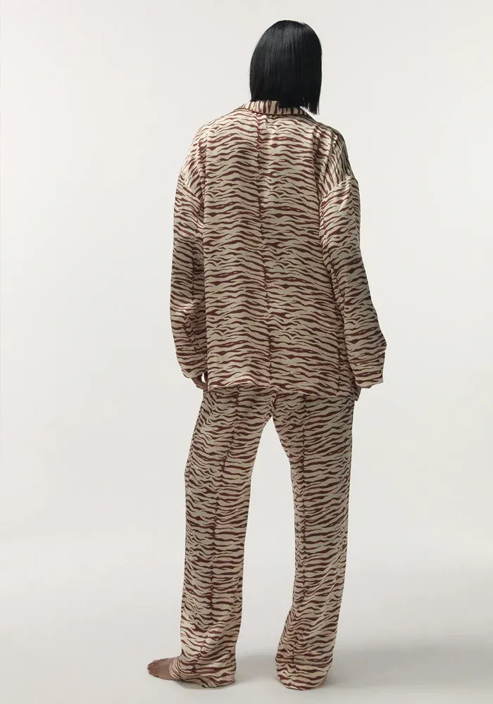 Haut De Pyjama Cedric Zébré Marron – Image 4