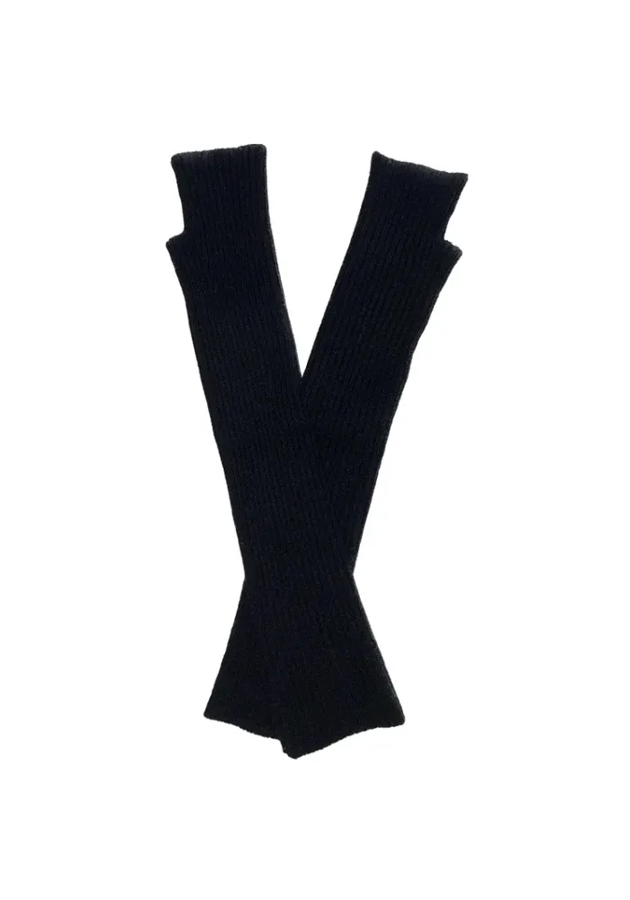 Mitaines Cachemire XL Noires Exclu Blush