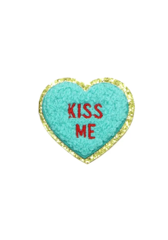 Patch Thermocollant Coeur À Message Kiss Me