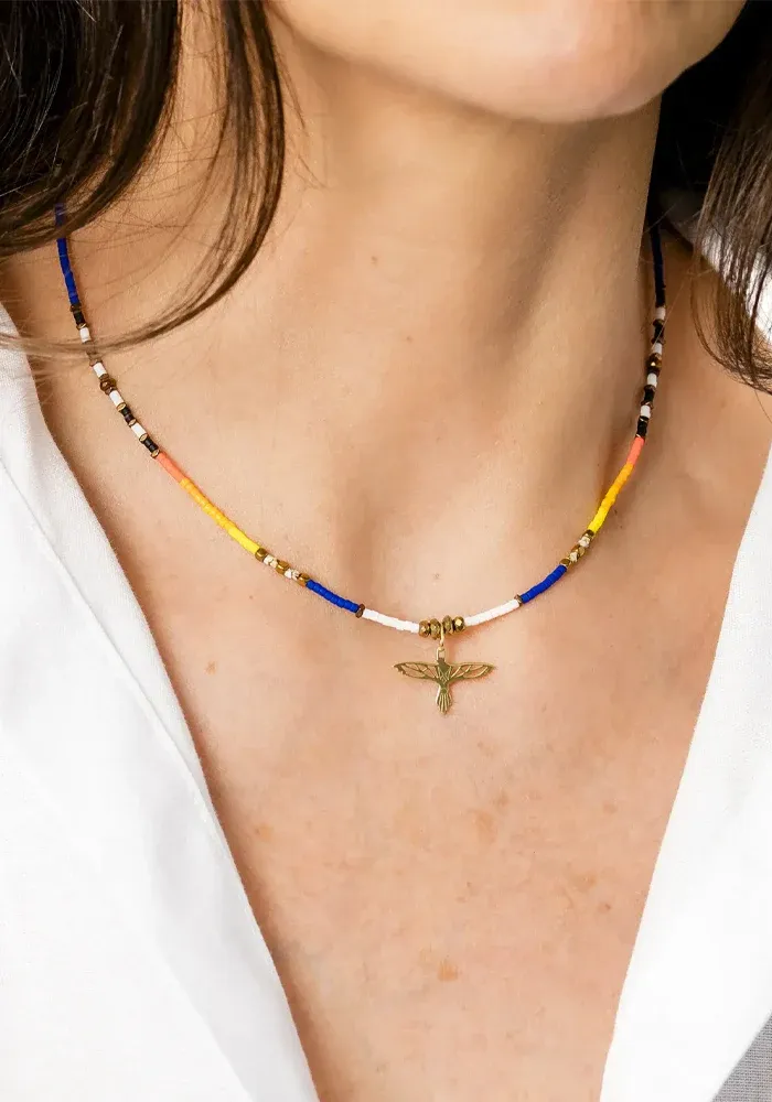 Collier Ras-De-Cou Eagle Indian – Image 2